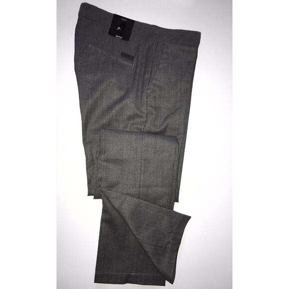 Boss Hugo Boss Rice2 Mens Wool Dark Gray Dress Pants Size 32R US NWT $175 - Picture 2 of 12